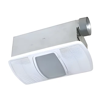 Air King Combination Heater, 70 CFM, 1500-Watt, Frosted Glass Lens, 11.5 W x 21 D x 9.5 H in