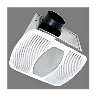 Air King Exhaust Fan, LEDAK Series, 80 CFM, Energy Star, Moonstone Glass Light Lens, 4000K LED, 6 W, 1/EA