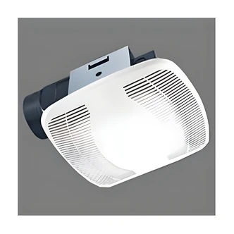 Air King Exhaust Fan, Energy Star, Wall-Mount, 4 in Round Duct Connector, Plastic Housing