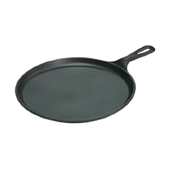 Lodge Logic Round Griddle, 10 1/2 in, Natural Finish