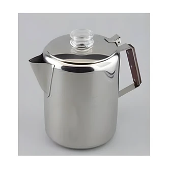 Fox Run Craftsmen Stainless Steel Stovetop Percolator, 2-12 Cup, Glass Top, Dishwasher Safe