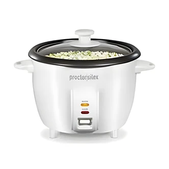 Weston Rice Cooker, 10 Cup, One-Touch Controls, Steamer Basket, 3 Year Limited Warranty