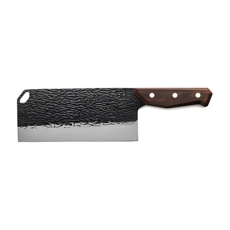 Alliance Consumer Group PrimalForge Cleaver, Stainless Steel, Monzo Wood Handle, With Sheath