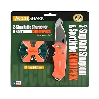 AccuSharp Folding Sport Knife Combo, Orange