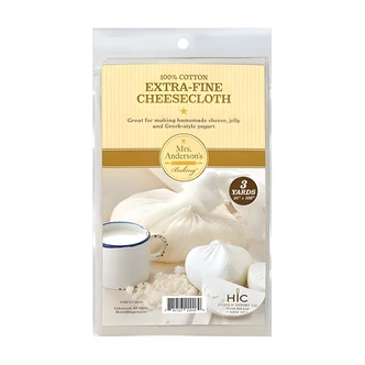 Mrs. Anderson's Baking Extra-Fine Cheesecloth, Cotton, 3 Sq Yd, Washable, Reusable, 36 in x 108 in