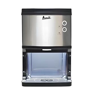Avanti Elite Series Countertop Nugget Ice Maker and Dispenser, Stainless Steel, 33 lb/Day, 18 W x 13 D x 19 H