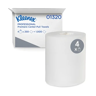 Scott Kleenex Premier Center Pull Paper Towels, 1-Ply, 14.2 x 8, 4/CS