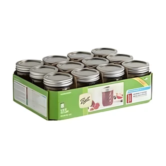Ball, Jelly Jar, 8 oz, Quilted Crystal, Regular Mouth, 12/PK