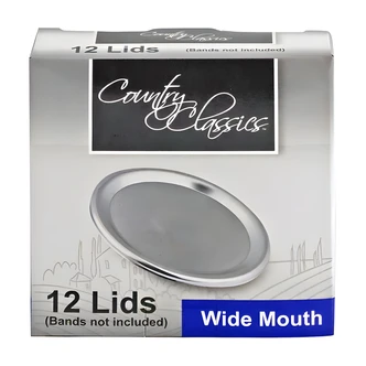Gossi Wide Mouth Canning Lids, 12/PK