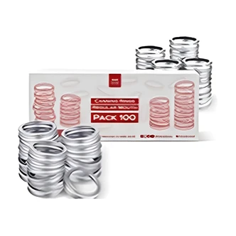 Forjars Canning Rings, Regular Mouth, 100 Count, Rust-Resistant, 70mm
