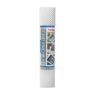 Kittrich Grip Premium Non-Adhesive Shelf Liner, Bright White, Foamed PVC, 7.5" x 12.5" x 5.5", 6/CS