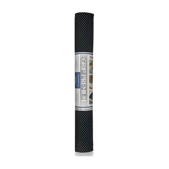 Kittrich Grip Premium Black Mat, 20 in x 4 ft, Non-Adhesive, Extra Thick, 6/CS