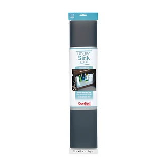 Kittrich Under Sink Mat, Woven Graphite-I, 5.5 in x 6 in, 6/CS