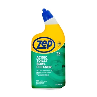 Zep Commercial Acidic Toilet Bowl Cleaner, Gel-Based, 32 oz, Fresh Pine Scent