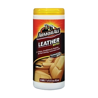 Armor All Leather Wipes, Cleans and Protects, 4/EA
