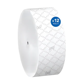 Scott Essential Jumbo Roll Toilet Paper, 2-Ply, 1,000 Ft, 12/CS