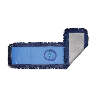 ACA Enterprises Pocket Dust Mop, 48" Long, Canvas Back, Reinforced Keyhole, Machine Washable, Standard Frames, Handles