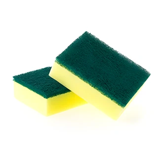 ACA Enterprises Sponge Scrub, Nylon Covered, 6 in, 5/PK