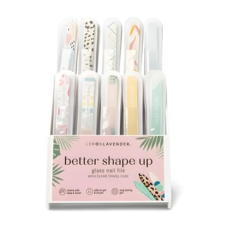DM Merchandising, Glass Nail Files, 6 in x 1 in x 0.2 in, Travel Case Included