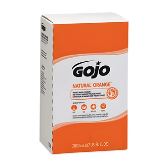 GOJO Natural Orange Pumice Hand Cleaner Refill, 2000 ml, for GOJO PRO TDX Dispenser