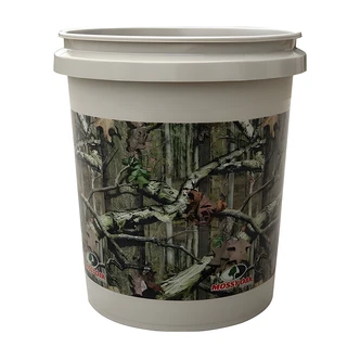 Leaktite Bucket, 5 Gal, Realtree APG Camo, Olive Green Accents