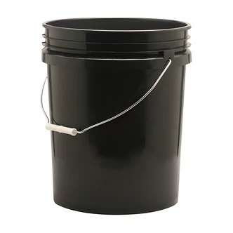 Leaktite Encore Pro Style Pail, 5 gal, Black, 70 Mil, Solvent Resistant, Fits Lids, Made in USA