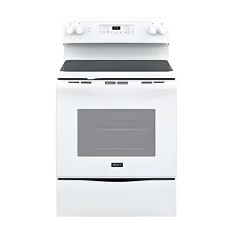 Crosley Electric Range, Freestanding, White, 30 in W, 5.3 cu ft, Self-Clean, Ceramic Glass Cooktop, 5 Elements