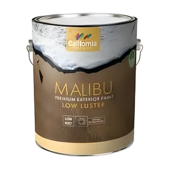 California Products Malibu Premium Exterior Paint, Low Luster, Medium Base