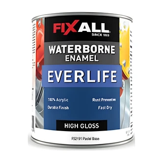 California Paints Waterborne Enamel Pastel Base, 91 Base, Tinting Light Pastel Colors, 1 Qt, Gloss Finish