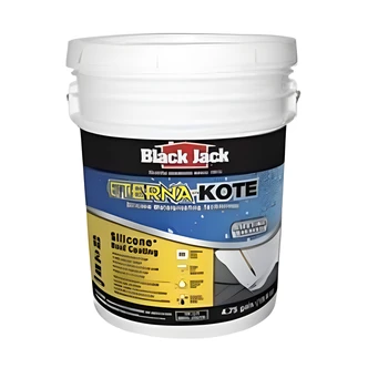 Black Jack Eterna-Kote Silicone Roof Coating, White, 5 gal