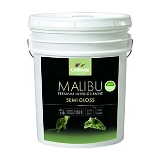 California Products Malibu Acrylic Interior Paint, Pastel Base, Semi-Gloss, Low Odor, Quick Drying
