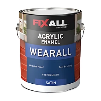California Products Acrylic Enamel Paint, Satin, Water-Based, Black