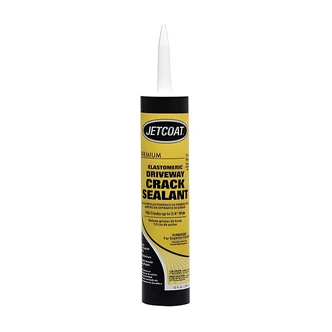 Jetcoat Black Premium Crack Sealant, 10 oz, Elastomeric, For Asphalt Driveways