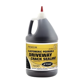 Jetcoat Premium Elastomeric Pourable Driveway Crack Sealant, Asphalt/Concrete, 1 Gal