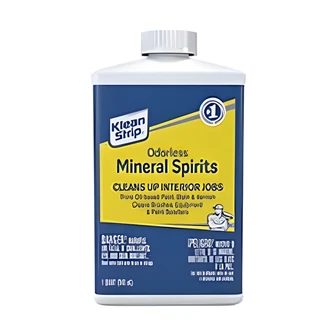 Klean Strip Low VOC Mineral Spirits, Quart, Thins Oil-Based Paints, Stains, Varnishes, Low Odor