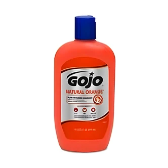 Gojo Natural Orange Smooth Lotion Hand Cleaner, 14 oz, Orange, Non-Abrasive, Quick-Acting