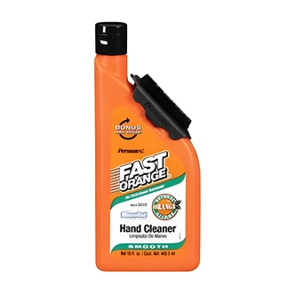Fast Orange Hand Cleaner, Waterless, Biodegradable, Smooth Formula, 15 oz, Rocket Top, Squeeze Bottle