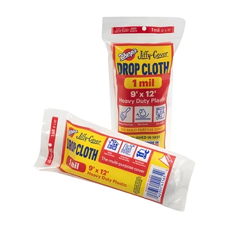 Warp's Jiffy Cover, Heavy-Duty, 1 Mil Plastic, 9 ft x 12 ft, Clear