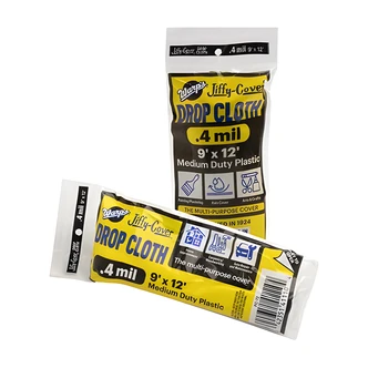 Warp's Plastic Cover, 9 ft x 12 ft, Medium Duty, Dust And Paint Splatter Protection