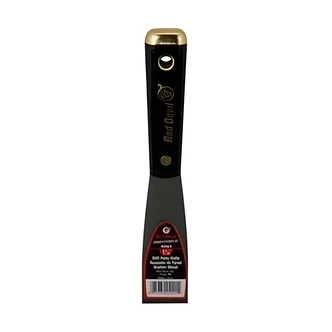 Red Devil Putty Knife, Flex, 1 1/4", Black Nylon Handle, Steel Blade