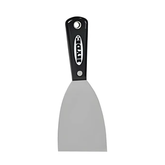 Hyde Flex Scraper, 3 in, Black/Silver, High Carbon Steel Blade, Nylon Handle