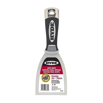 Hyde Putty Knife, Stiff Pro, Stainless Steel Blade, 1-1/4 in, Hammer End