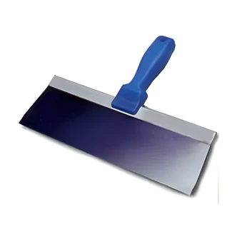 Kraft Tool Co., Putty Knife, 12 In, Blue Spring Steel, Aluminum Mount, ProForm Soft Grip Handle