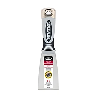 Hyde Pro Stainless Stiff Putty Knife, 2 in, Scraping Paint And Coatings, Removing Putty