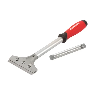 Arrow Fastener Wall Scraper, 4 in, Cast Aluminum Head, Heavy-Gauge Steel Shaft, Ergonomic Anti-Slip Handle