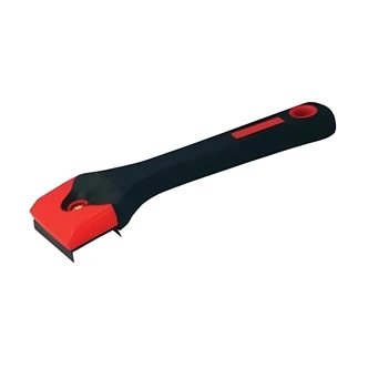 Red Devil Double Edge Scraper, 1 1/2" Blade, Non-Slip Handle, High Carbon Steel Blade