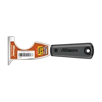 Allway 5-In-1 Putty Knife, Soft Grip Handle, 2-1/2 in W, Carbon Steel, Case of 12