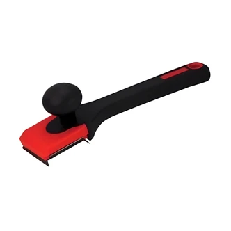 Red Devil 4-Edge Scraper, 2 1/2 in, Black Polypropylene Handle, High Carbon Steel Blade