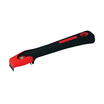 Red Devil 2-Edge Scraper, 1 in, Black Polypropylene Handle, High Carbon Steel Blade