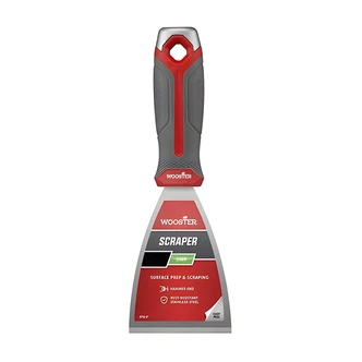 Wooster Stiff Scraper, Stainless Steel Blade, Soft-Grip Ergonomic Handle, 1 1/2 in